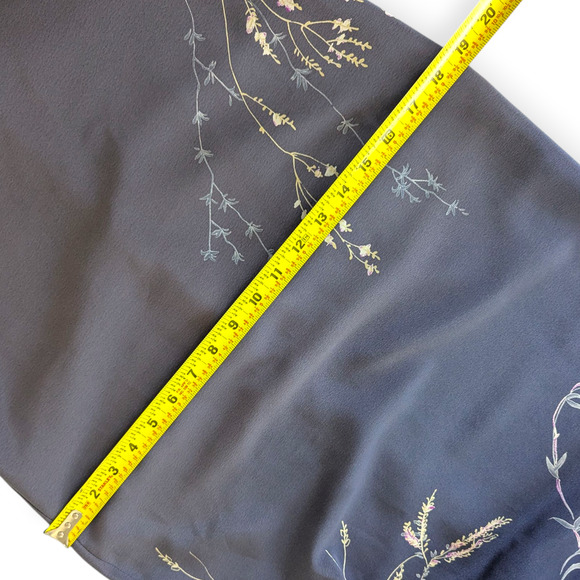 90s Rampage Slip Dress ~ Grungefairy Floral Cottage Slit Juniors Size 7 - Picture 10 of 11